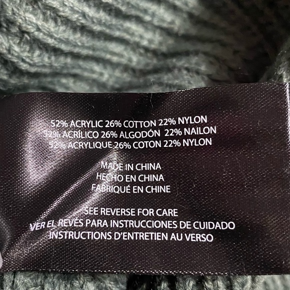 Banana Republic Button Front Cardigan L Green Ribbed Knit Balloon Sleeves NWT - Picture 7 of 8